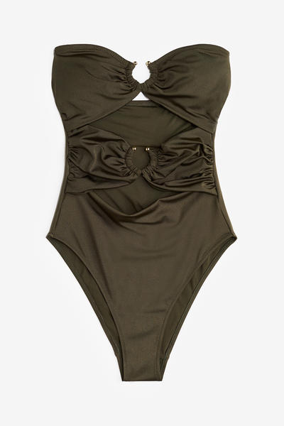High Leg Bandeau Swimsuit
