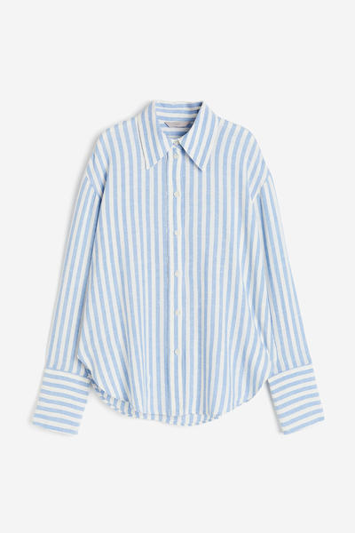 Oversized Linen Blend Shirt