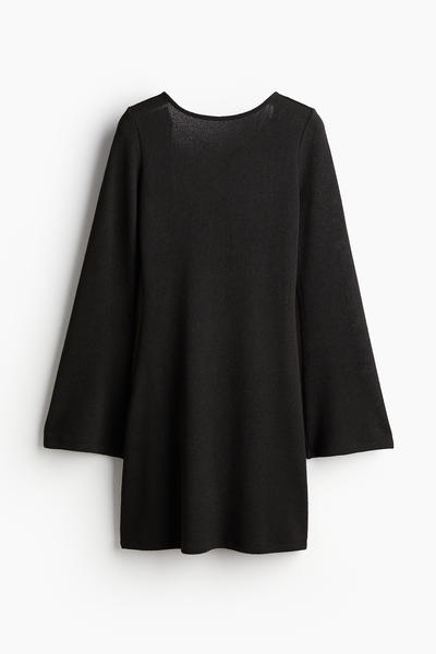 Open-back knit dress