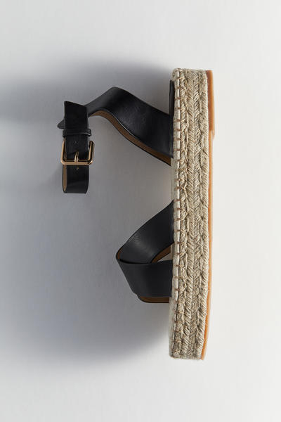 Black espadrille sandals