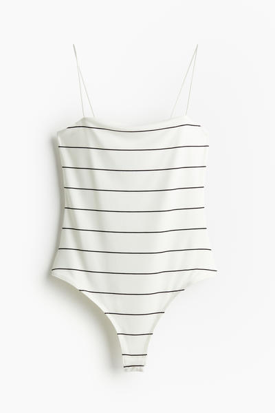 Super skinny strap bodysuit