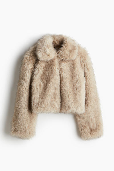 Cropped Furry Jacket