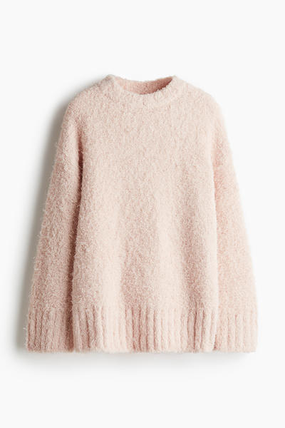 Fluffy knitted sweater