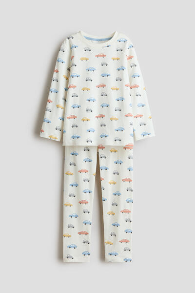 Patterned jersey pyjamas