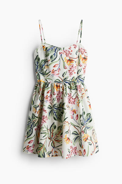 Flared cotton dress