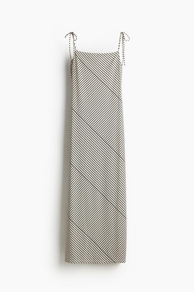 Midi dress with ties