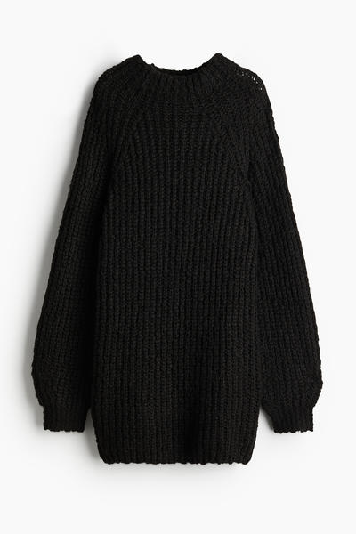 Rib knit dress