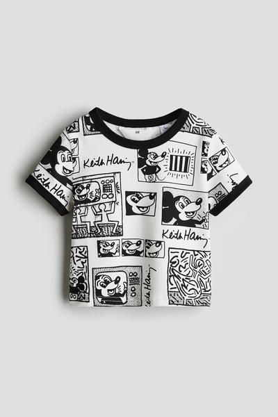 Printed cotton T-shirt