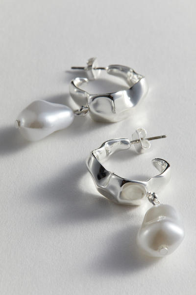 Hoop drop earrings