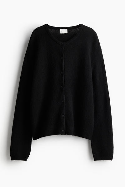 Loose knit cardigan