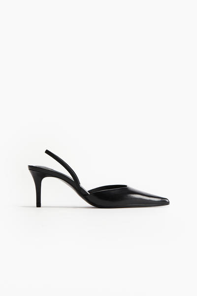 Black slingback shoes