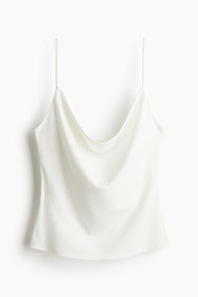 Waterfall neck top