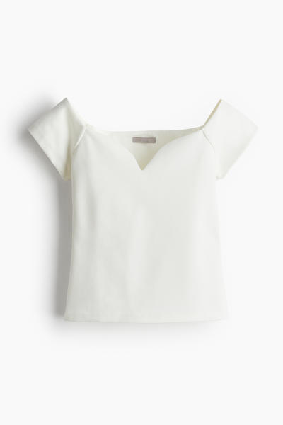 Short off-shoulder top