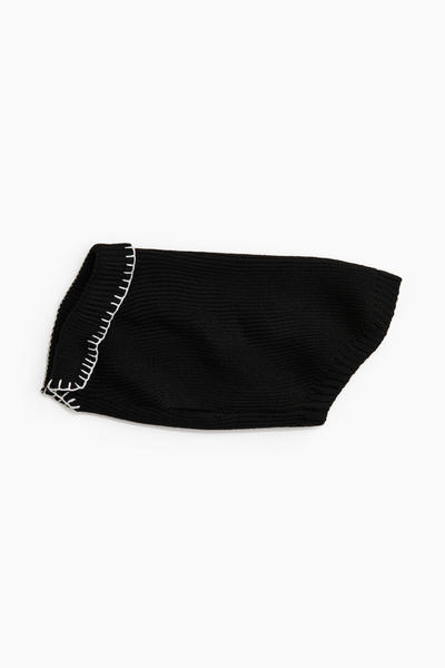 Rib knit dog sweater