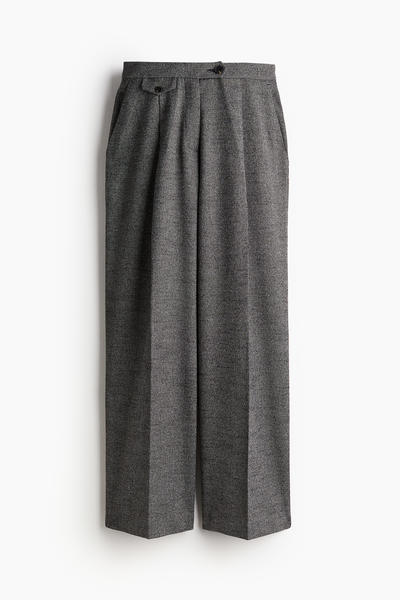 Press-pleat trousers