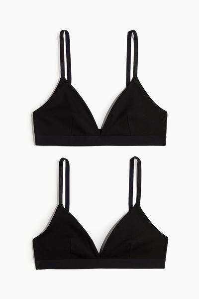 Cotton soft bras, 2 pcs