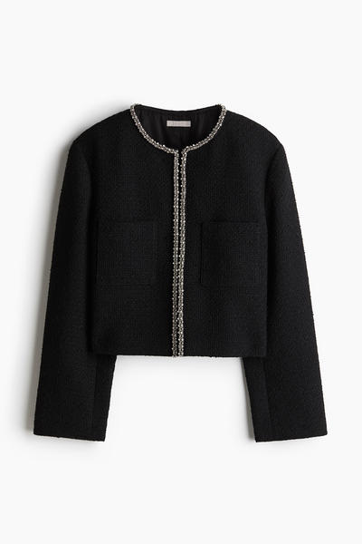 Embellished bouclé jacket