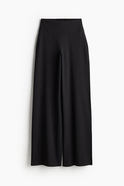 Flared training trousers
