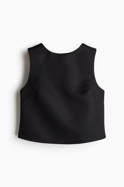 Deep V bow-detail top