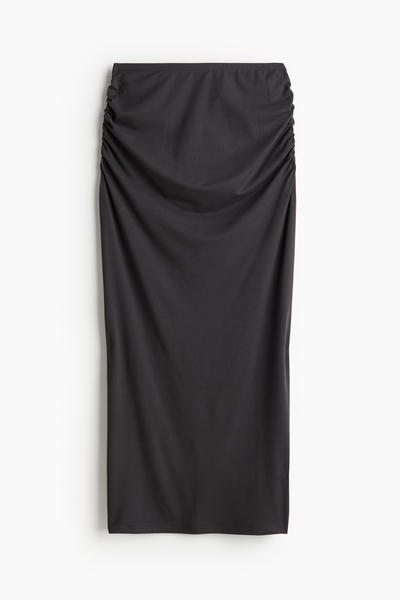 Gathered maxi skirt