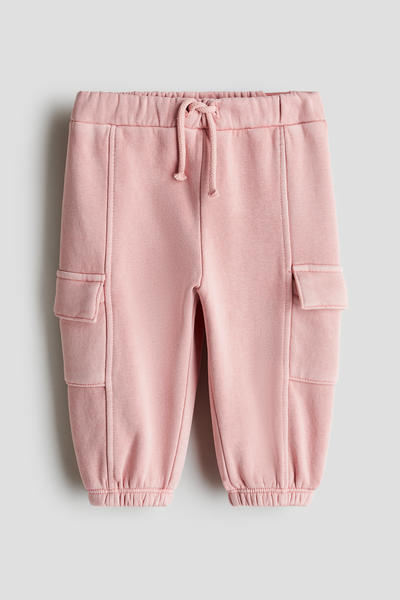 Washed cargo joggers