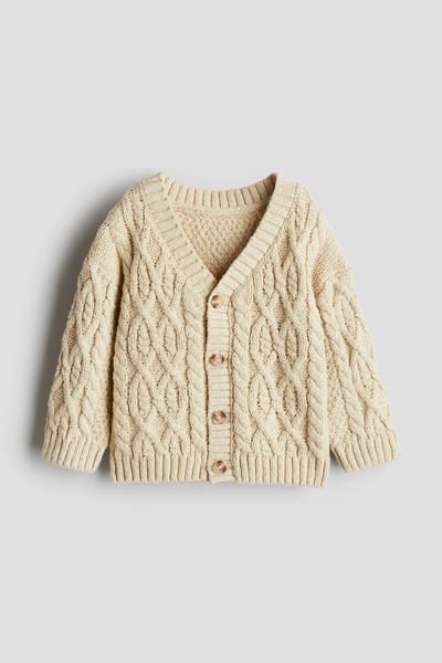 Cable-knit cardigan