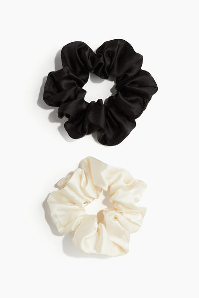 Silk hair scrunchies