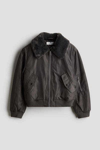 Collared bomber jacket