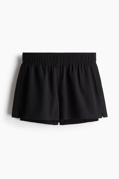 Double running shorts