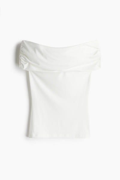 Ruched Off-Shoulder Top