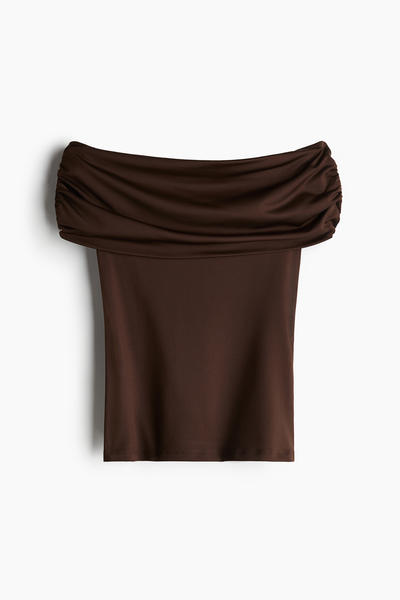 Ruched Off-Shoulder Top