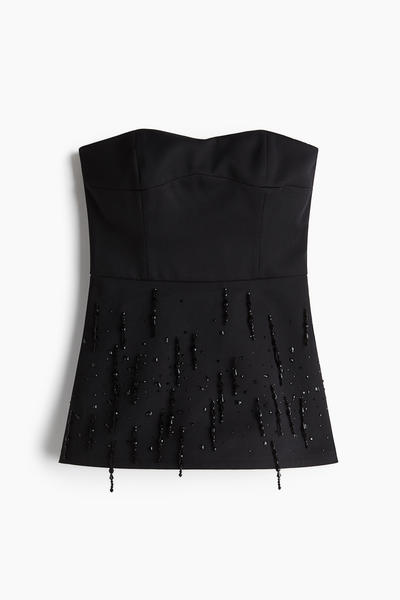 Bandeau top embellished