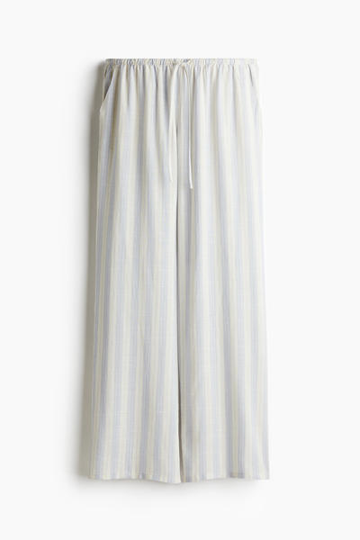 Straight drawstring trousers