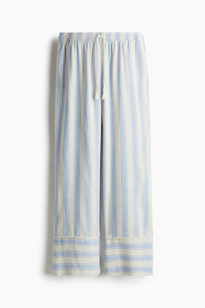 Straight drawstring trousers