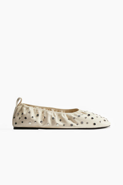 Studded ballet flats