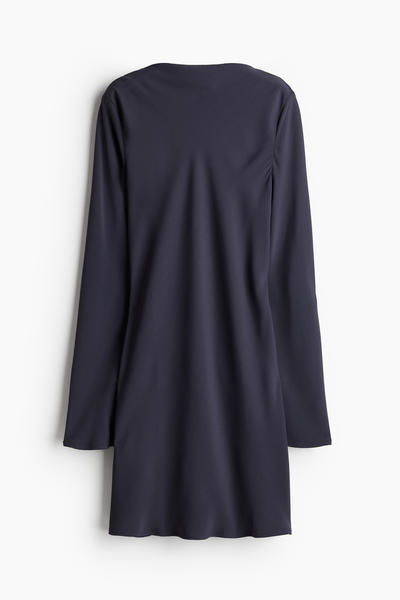Dress with waterfall back