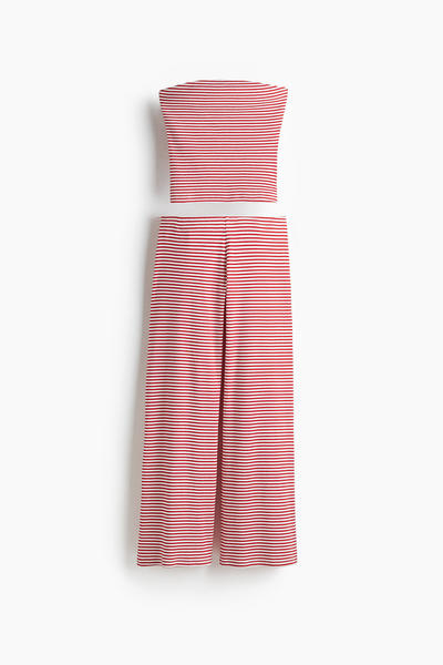 Ribbed top and trousers set