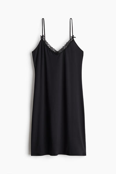 Lace trim nightdress