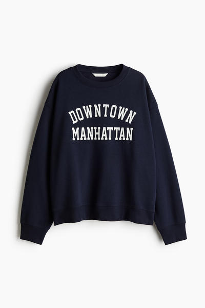 Text motif sweatshirt