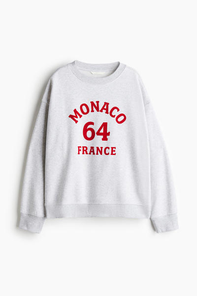 Text motif sweatshirt