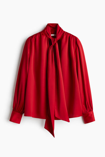 Chiffon tie blouse