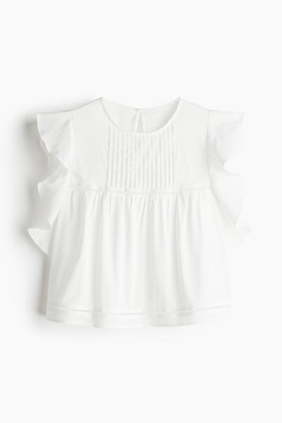 Ruffle sleeve blouse