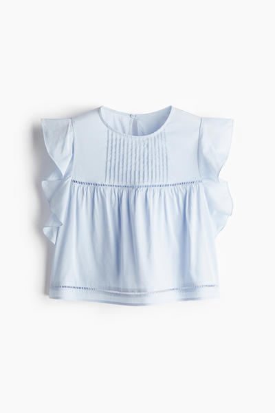 Flutter-sleeved Blouse