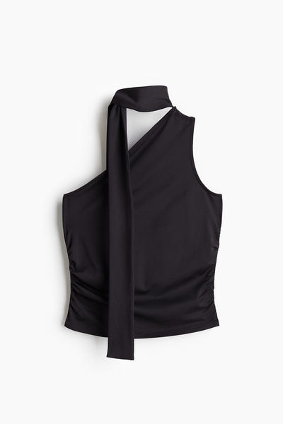 Draped One-Shoulder Top