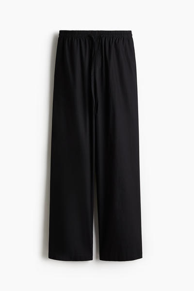 Cotton drawstring trousers