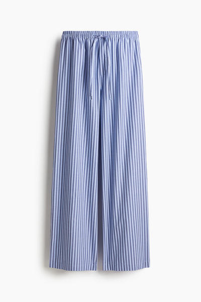 Cotton drawstring trousers