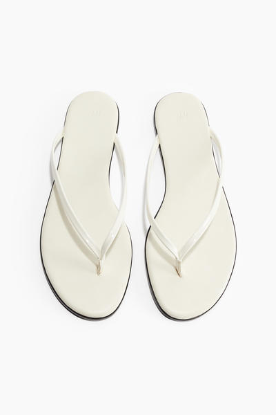 White flip-flops
