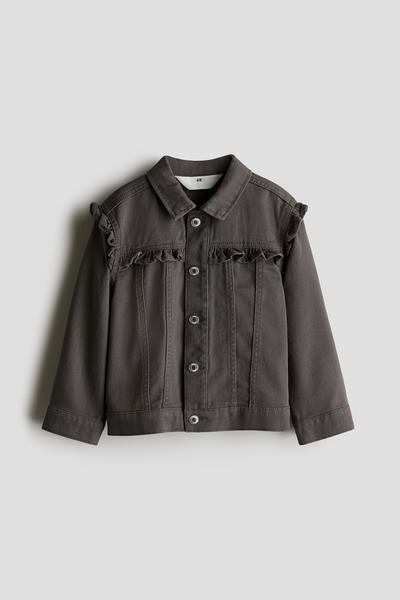 Ruffle twill jacket