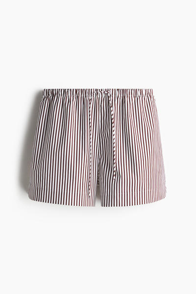 Cotton drawstring shorts