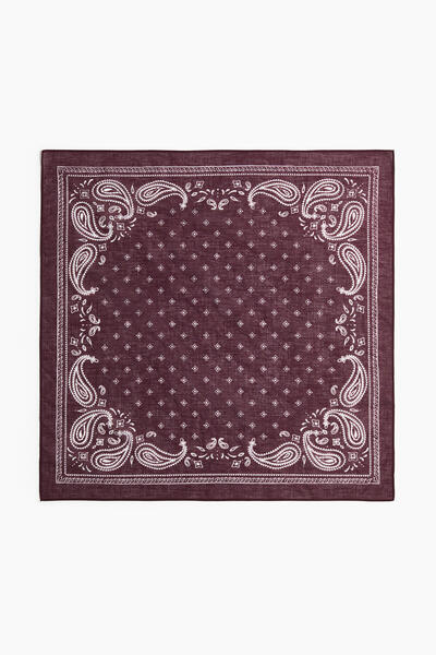 Patterned cotton scarf
